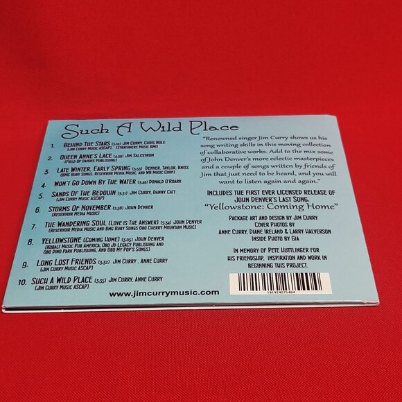 Such A Wild Place Jim Curry CD Signed 2017 - Picture 4 of 8